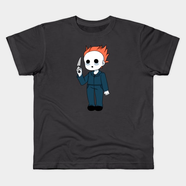 Michael Myers Chibi Kids T-Shirt by HypoChan